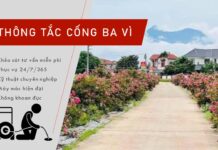 Dịch vụ thông tắc cống tại Ba Vì