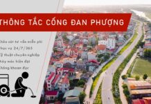 Dịch vụ thông tắc cống tại Đan Phượng