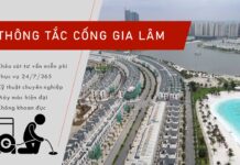 Dịch vụ thông tắc cống tại Gia Lâm
