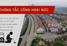 Dịch vụ thông tắc cống tại huyện Hoài Đức