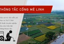 Dịch vụ thông tắc cống tại huyện Mê Linh