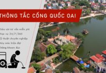 Dịch vụ thông tắc cống tại huyện Quốc Oai
